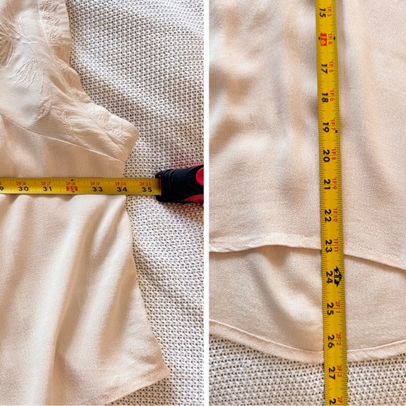 ASTR The Label Embroidered Cream Lace Detail Top Flowy Blouse - Picture 16 of 16